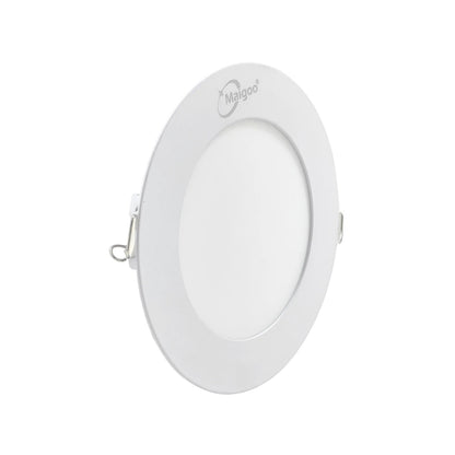 Lámpara panel LED redonda empotrable 6W Maigoo blanca