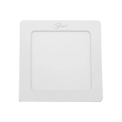 Lámpara de 6 W,Base aluminio blanca 100x100x10 mm,Luz blanca tipo panel.