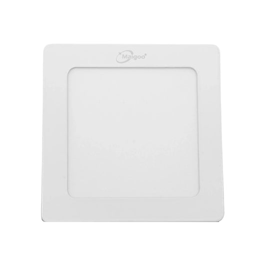 Lámpara de 6 W,Base aluminio blanca 100x100x10 mm,Luz blanca tipo panel.