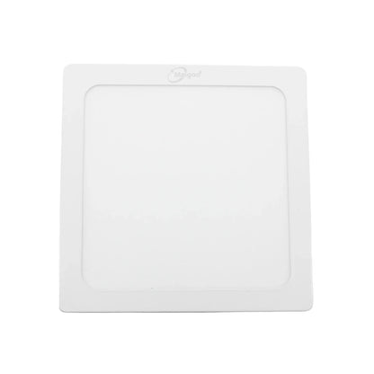 Lámpara de 12 W,Base aluminio blanca 150x150x10 mm,Luz blanca tipo panel.