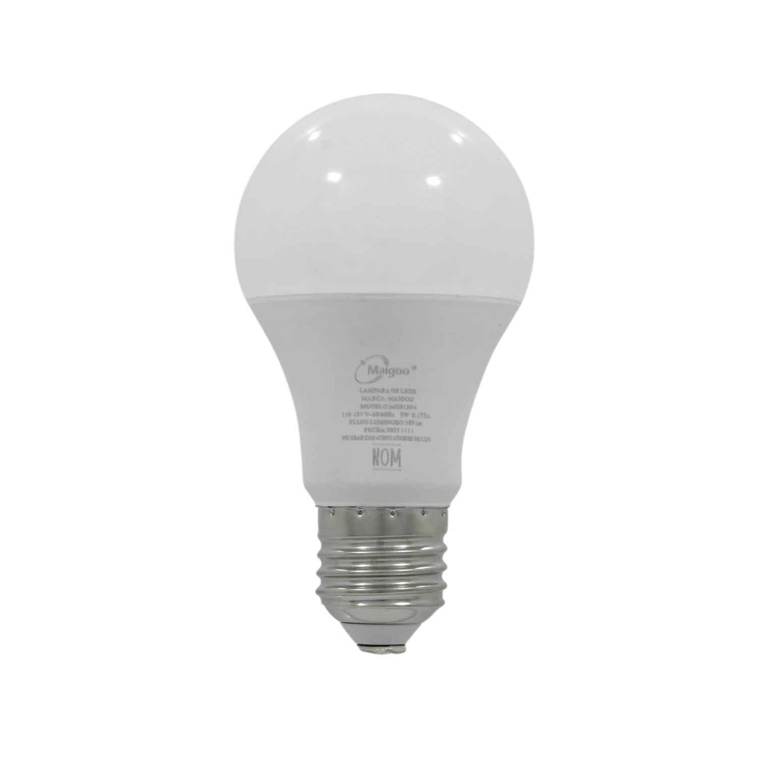 Foco LED Maigoo 9W luz blanca fría, bombilla eficiente con rosca E27 para hogar