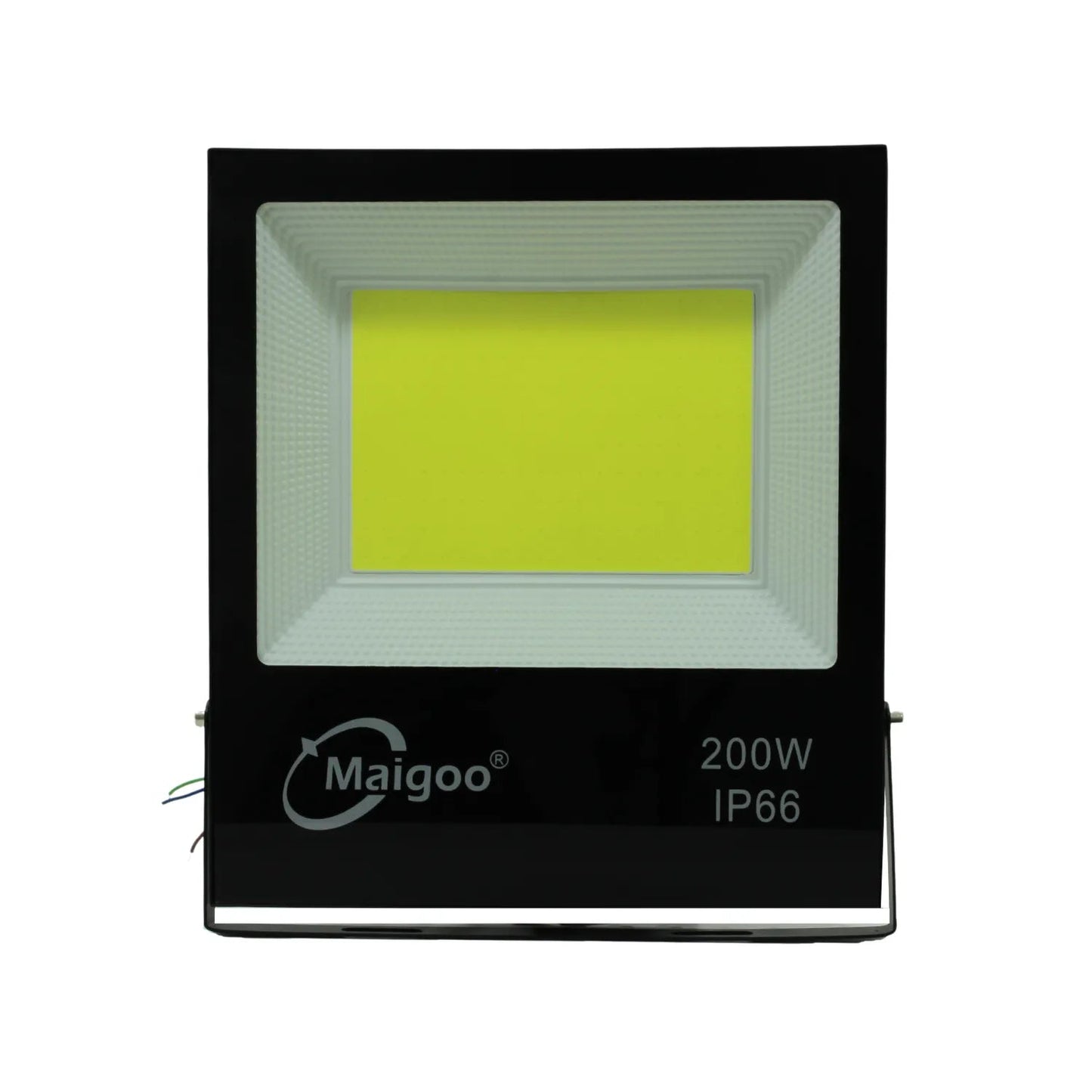 Foco reflector LED COB Maigoo negro 200W IP66, alta potencia para iluminación exterior