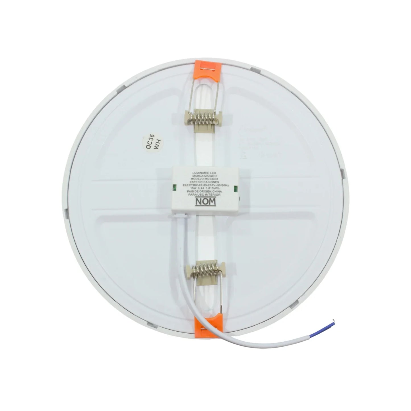 Lámpara panel 15 W redonda empotrable/ajustable Maigoo MG03303