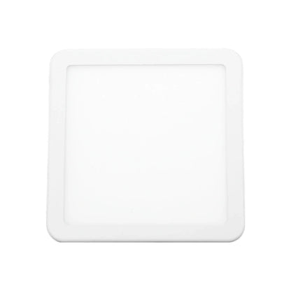 Lámpara de 8 W,Base aluminio blanca 120x120x10 mm,Luz blanca tipo panel.