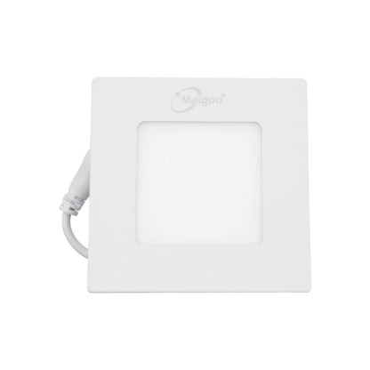 Lámpara de 3 W,Base aluminio blanca 100x100x10 mm,Luz blanca tipo panel.