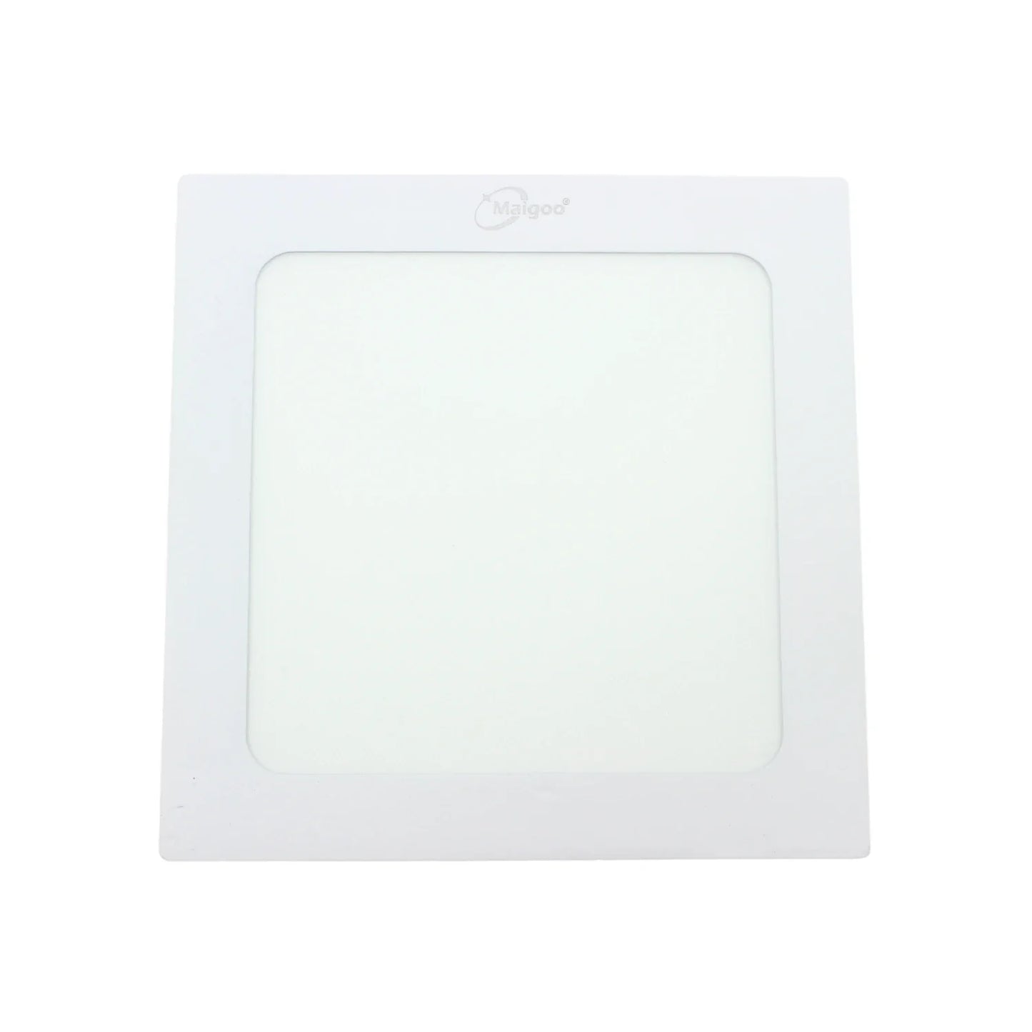 Lámpara de 12 W,Base aluminio blanca 180x180x10 mm,Luz blanca tipo panel.