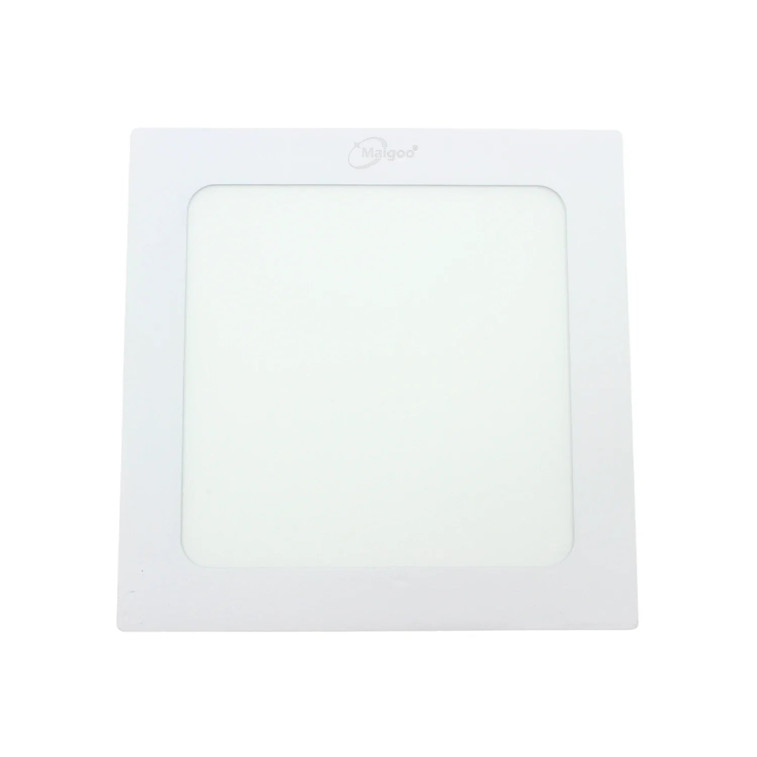 Lámpara de 12 W,Base aluminio blanca 180x180x10 mm,Luz blanca tipo panel.