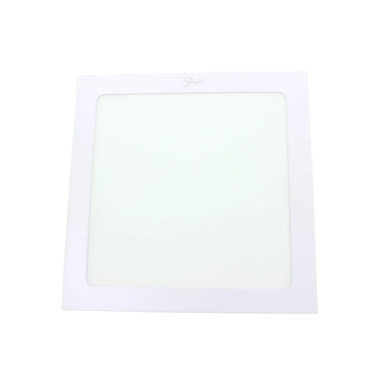 Lámpara de 18 W,Base aluminio blanca 185 cm2x10 mm,Luz blanca tipo panel.