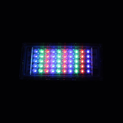 Reflector LED RGB multicolor rectangular con múltiples lentes brillantes para iluminación de ferretería