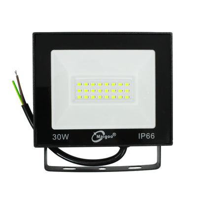 Iluminado de LED tipo reflector.,85-265 V,50/60 Hz,30 W,0.211 A,0.05 kWh,Larga vida útil, baja temperatura.,Sin rayos UV ni irradiación.,Alto - Brillo SMD LED