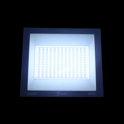 Reflector LED Maigoo 300W IP66 rectangular de luz blanca brillante para exteriores