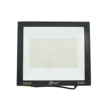 Reflector LED Maigoo 300W negro IP66 para iluminación exterior