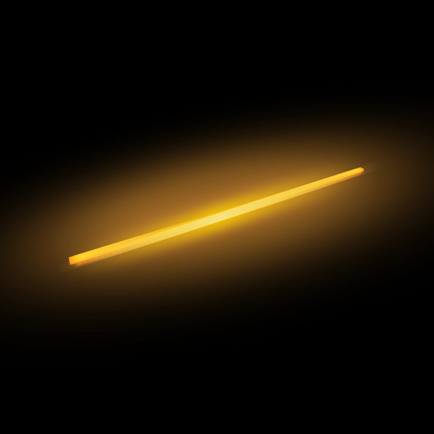 Lámpara de tubo LED amarilla de 120 cm con efecto neón 36W para iluminación decorativa o industrial