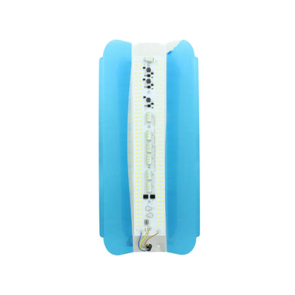 Luminario de LED tipo reflector.,127-220 V,50/60 Hz,200 W,0.211 A,0.05 kWh,Sin rayos UV irradiación.,Alto-Brillo LED,Larga vida útil.