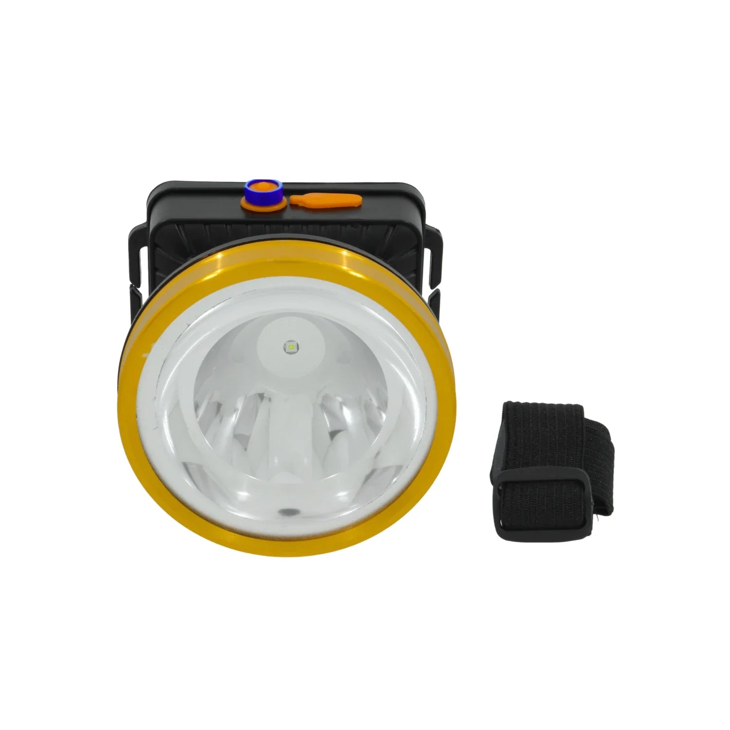 Linterna frontal de LED., Batería de litio., Potencia: 80 W, 1,800 mAh,  Tiempo de duración: 7 horas luz brillante., 10 horas luz tenue.