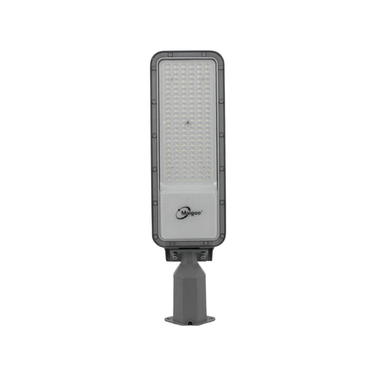 Lámpara urbana LED Maigoo 100W, gris, para alumbrado público reforzado, alta luminosidad.