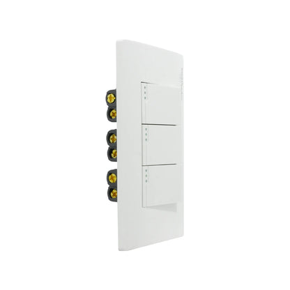 Placa 3 apagadores escaleras Super átomo SA1306-MB