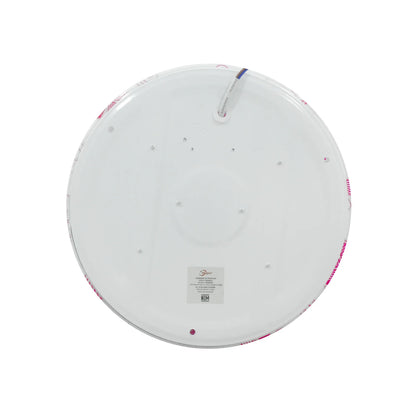 Lámpara 15 W redonda sobreponer rehilete rosa Maigoo MG02401