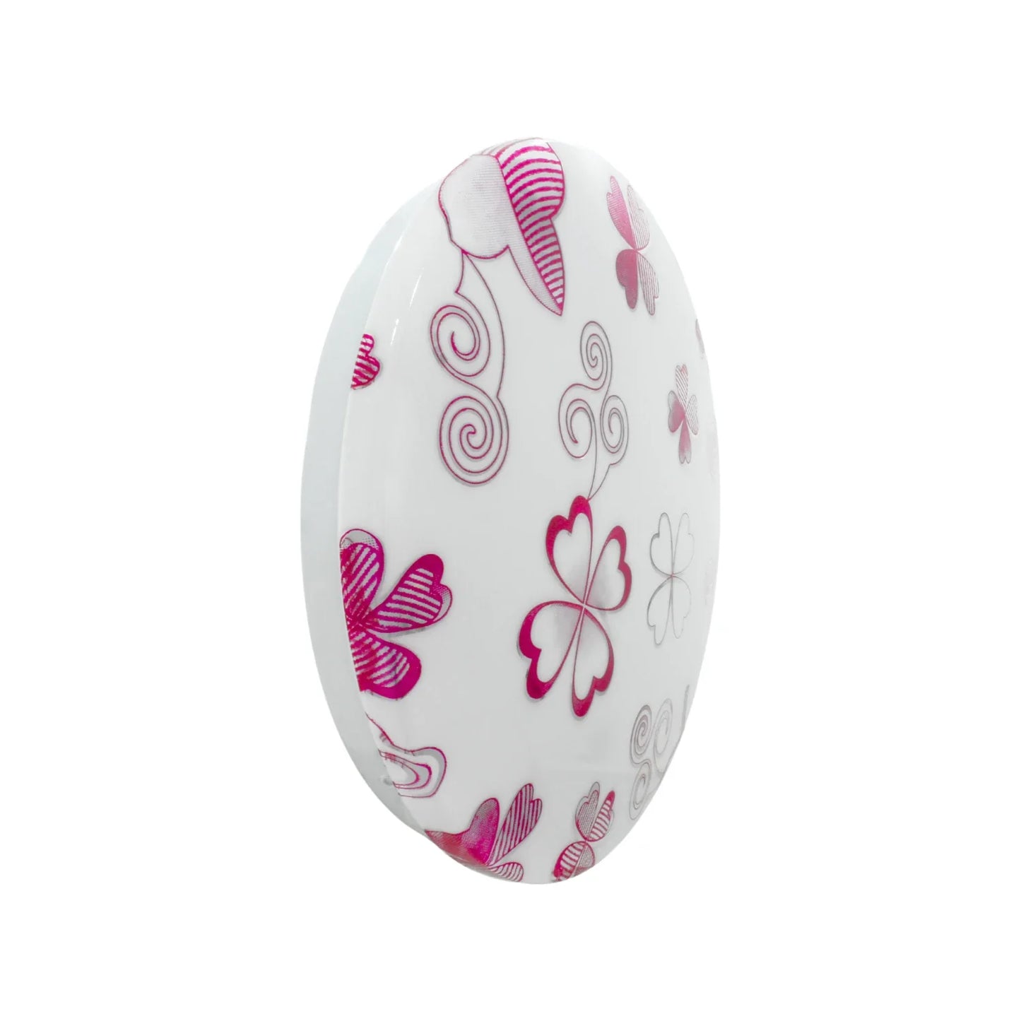 Lámpara 15 W redonda sobreponer rehilete rosa Maigoo MG02401