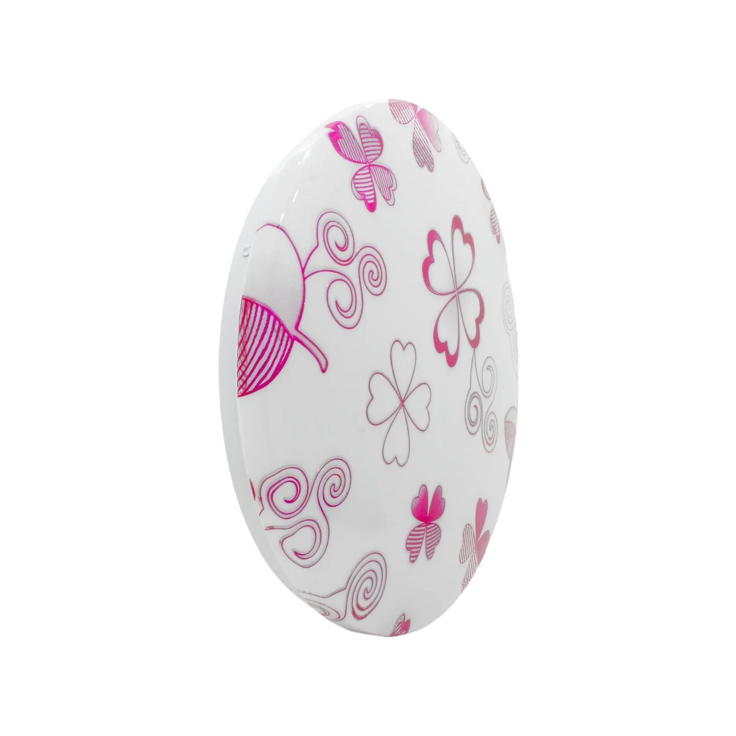 Lámpara 20 W redonda sobreponer rehilete rosa Maigoo MG02402