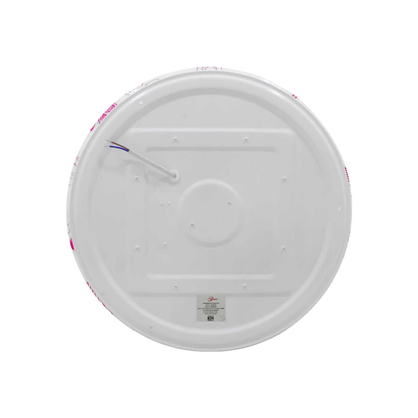 Lámpara 25 W redonda sobreponer rombo rosa Maigoo MG02403