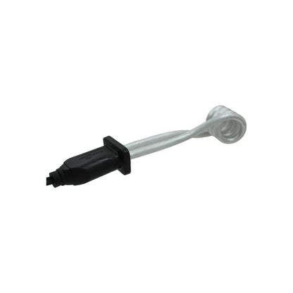 Calentador de inmersión eléctrico portátil con resistencia en espiral metálica y mango negro