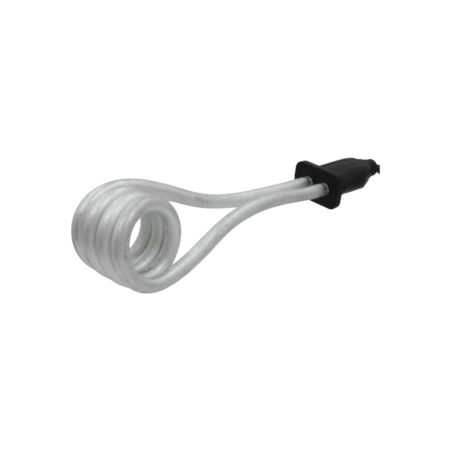 Calentador de inmersión para agua portátil, resistencia eléctrica metálica espiral, conector negro
