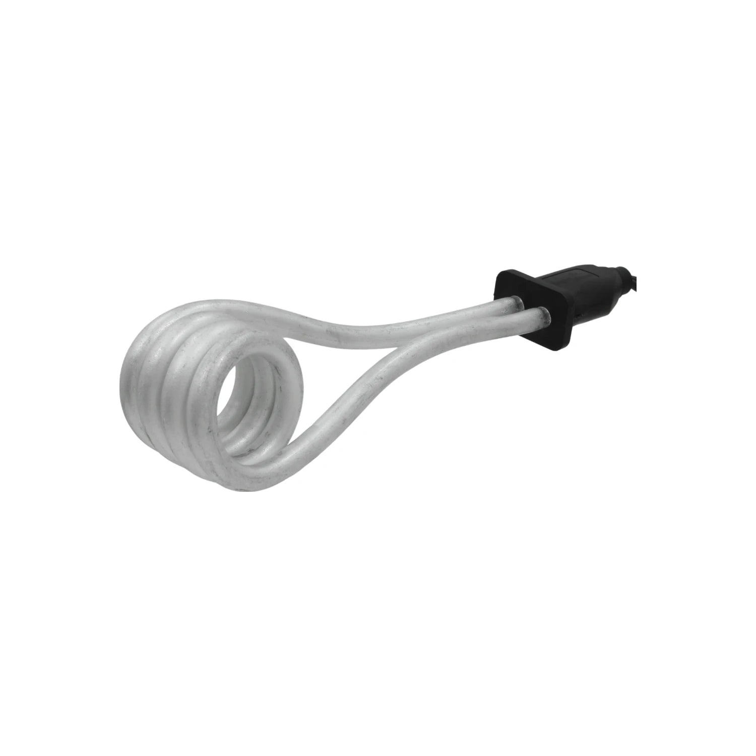 Calentador de inmersión para agua portátil, resistencia eléctrica metálica espiral, conector negro