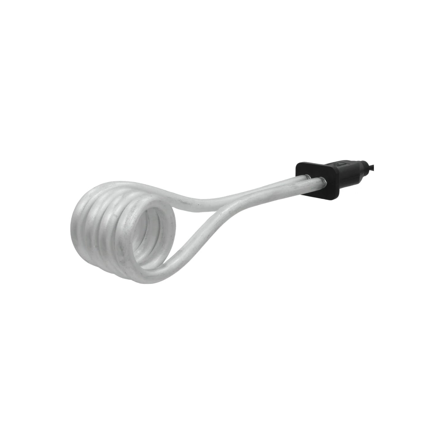 Resistencia eléctrica de inmersión portátil para calentar agua, color plateado