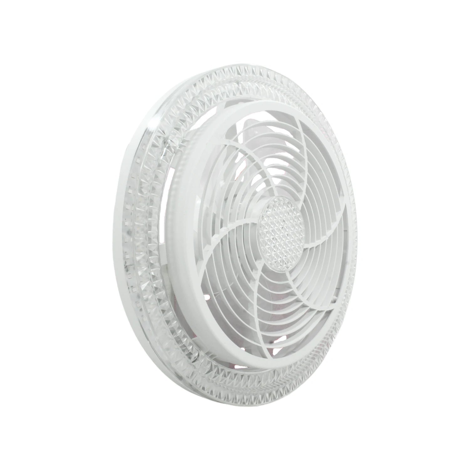 Lámpara de techo blanca con ventilador y luz LED integrada, estilo moderno