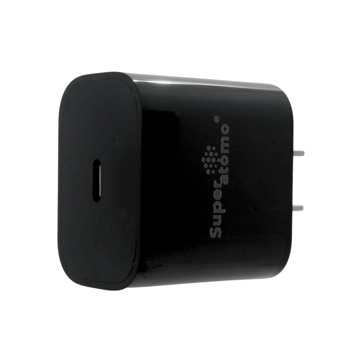Cargador de pared Super átomo negro USB-C de 25W para carga rápida