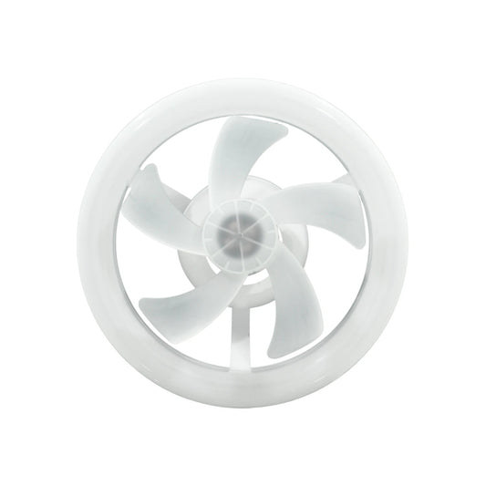 Ventilador extractor blanco redondo de 5 aspas para techo o pared