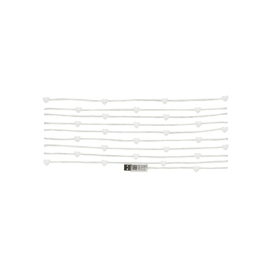 Serie de luces led corazones 5 m Maigoo MG07712