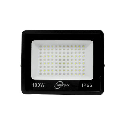 Foco proyector LED exterior 100W Maigoo negro resistente al agua IP66