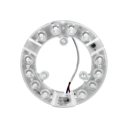 Repuesto módulo LED circular Maigoo MG03004 de 12W con imanes, luz blanca para lámparas de techo