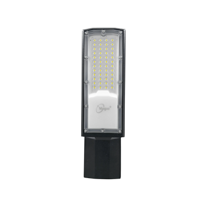 Lámpara suburbana LED Maigoo 50W con fotocelda, luminaria exterior negra para alumbrado público