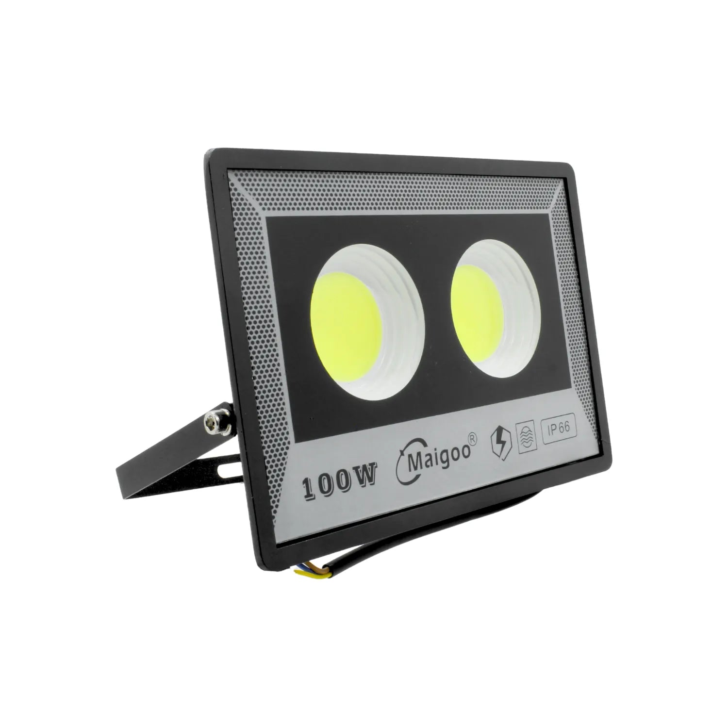 Reflector LED Maigoo 100W negro IP66 multivoltaje para iluminación de exteriores