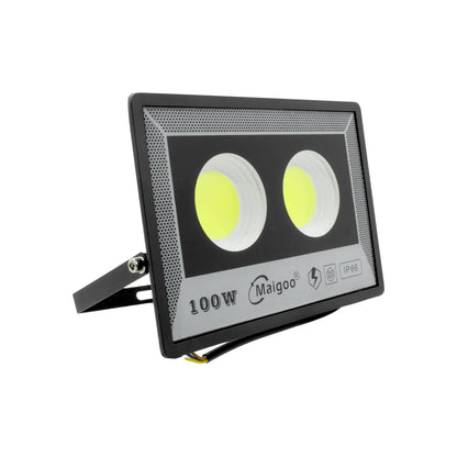 Reflector LED Maigoo 100W negro IP66 multivoltaje para iluminación de exteriores