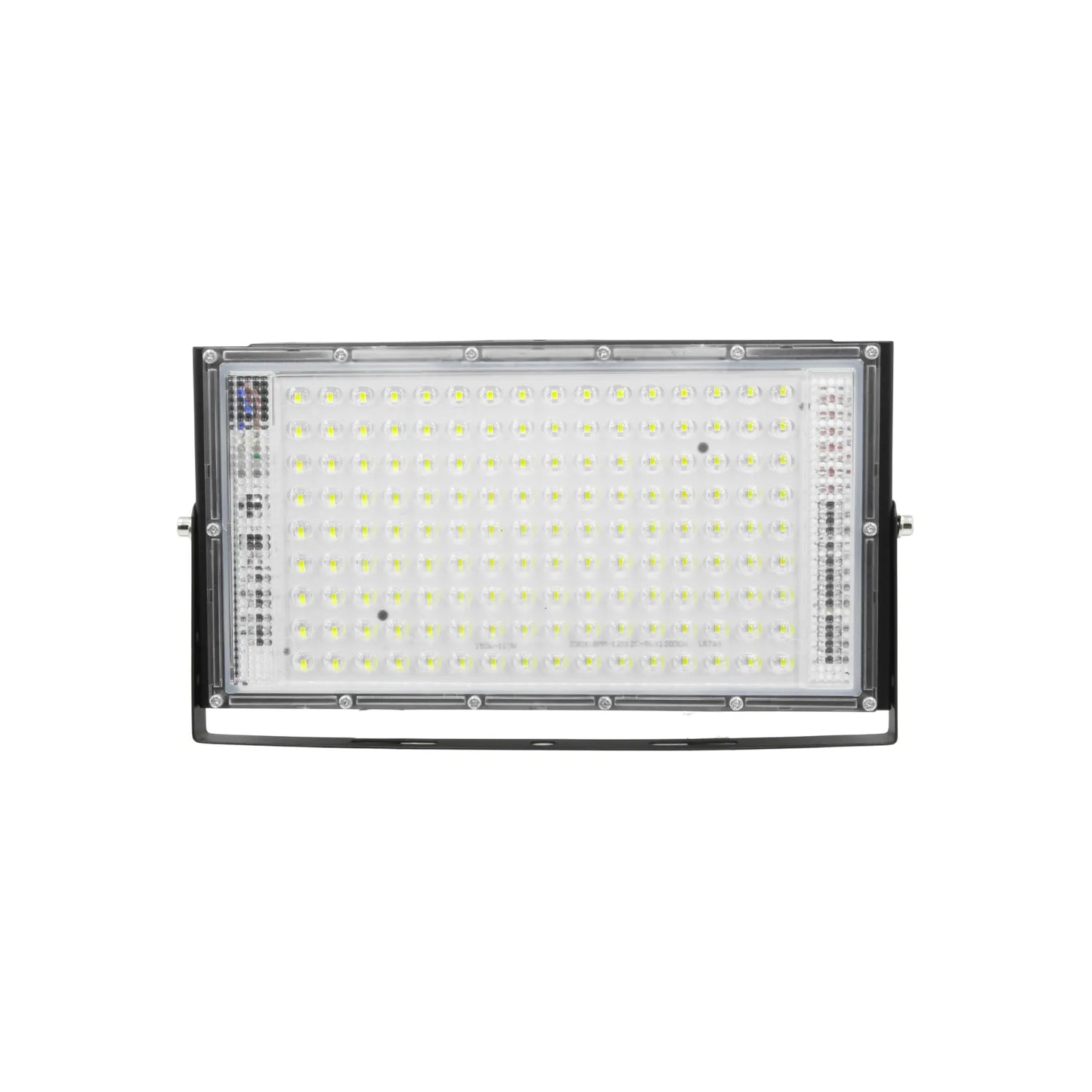 Reflector LED 150W tipo lupa, foco proyector rectangular negro para iluminación exterior de alta potencia