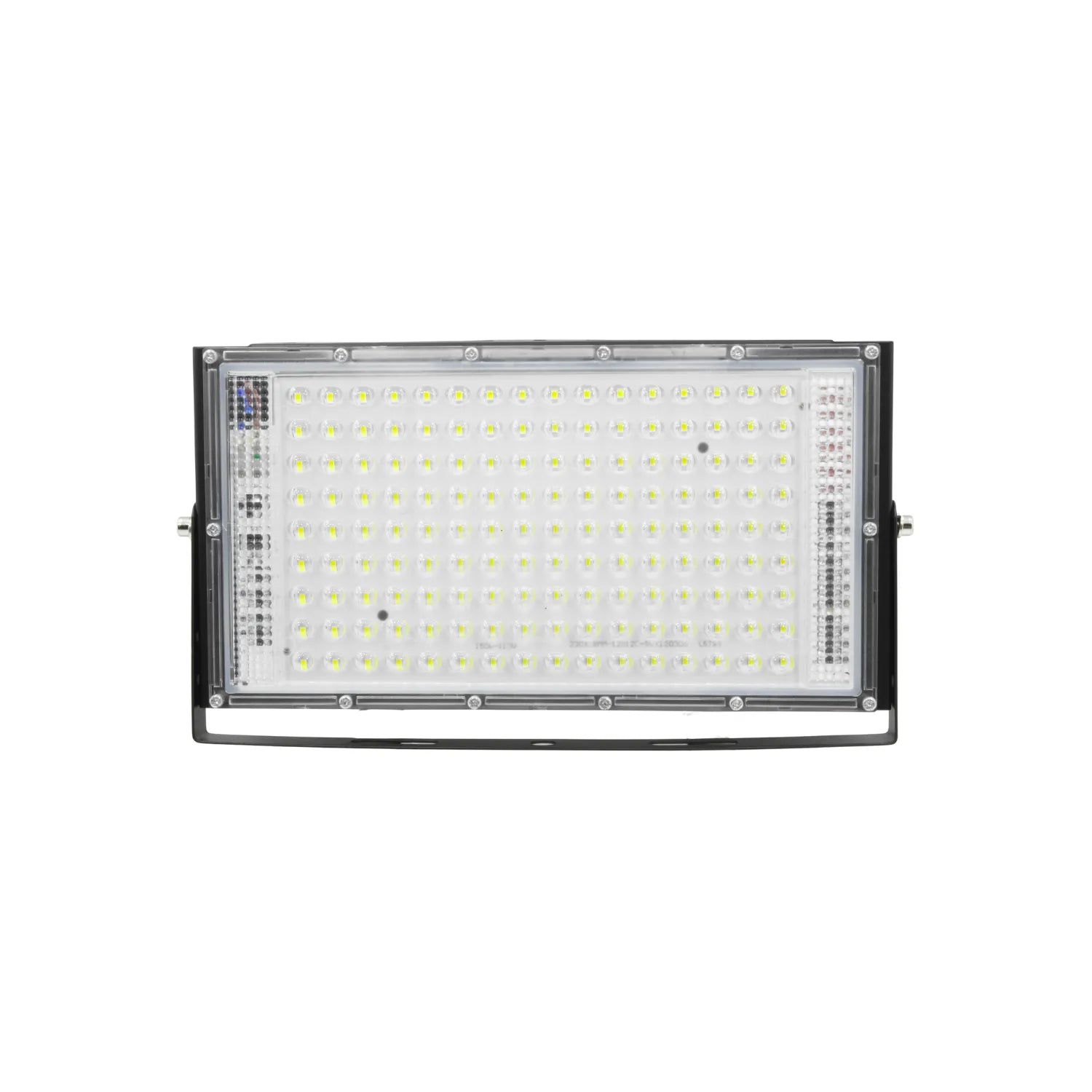 Reflector LED 150W tipo lupa, foco proyector rectangular negro para iluminación exterior de alta potencia
