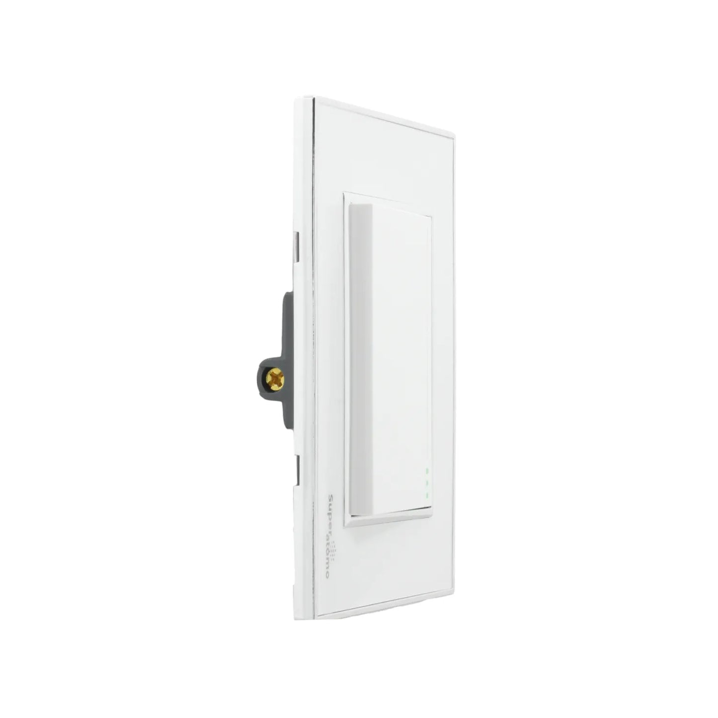 Placa con 1 apagador de escalera Super átomo blanco, interruptor de luz con indicadores LED