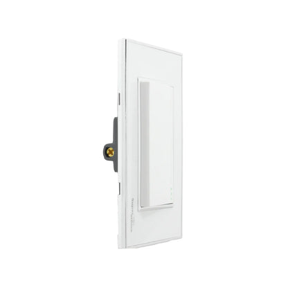 Placa con 1 apagador de escalera Super átomo blanco, interruptor de luz con indicadores LED
