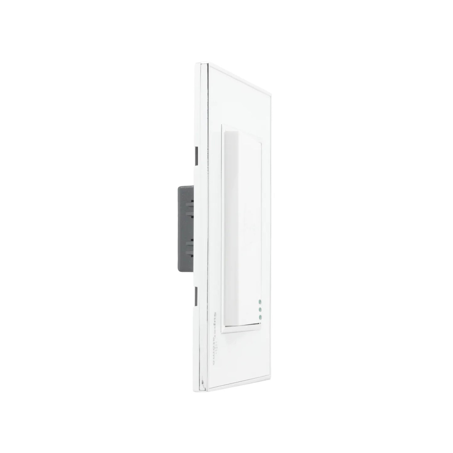 Regulador de luz inteligente Super Átomo blanco con 3 indicadores LED, diseño moderno para pared