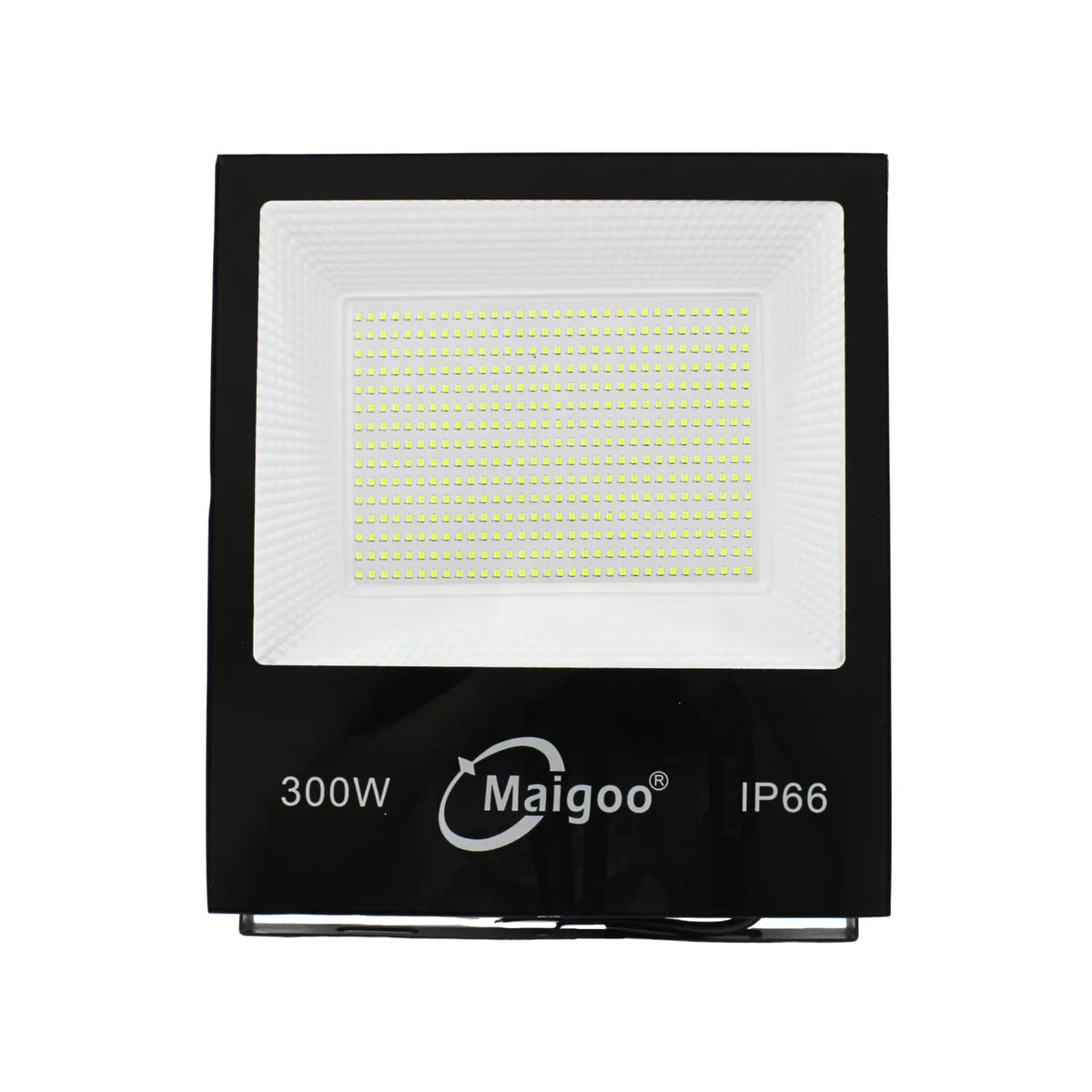 Reflector LED 300W Maigoo IP66 negro para exteriores e iluminación industrial de alta potencia