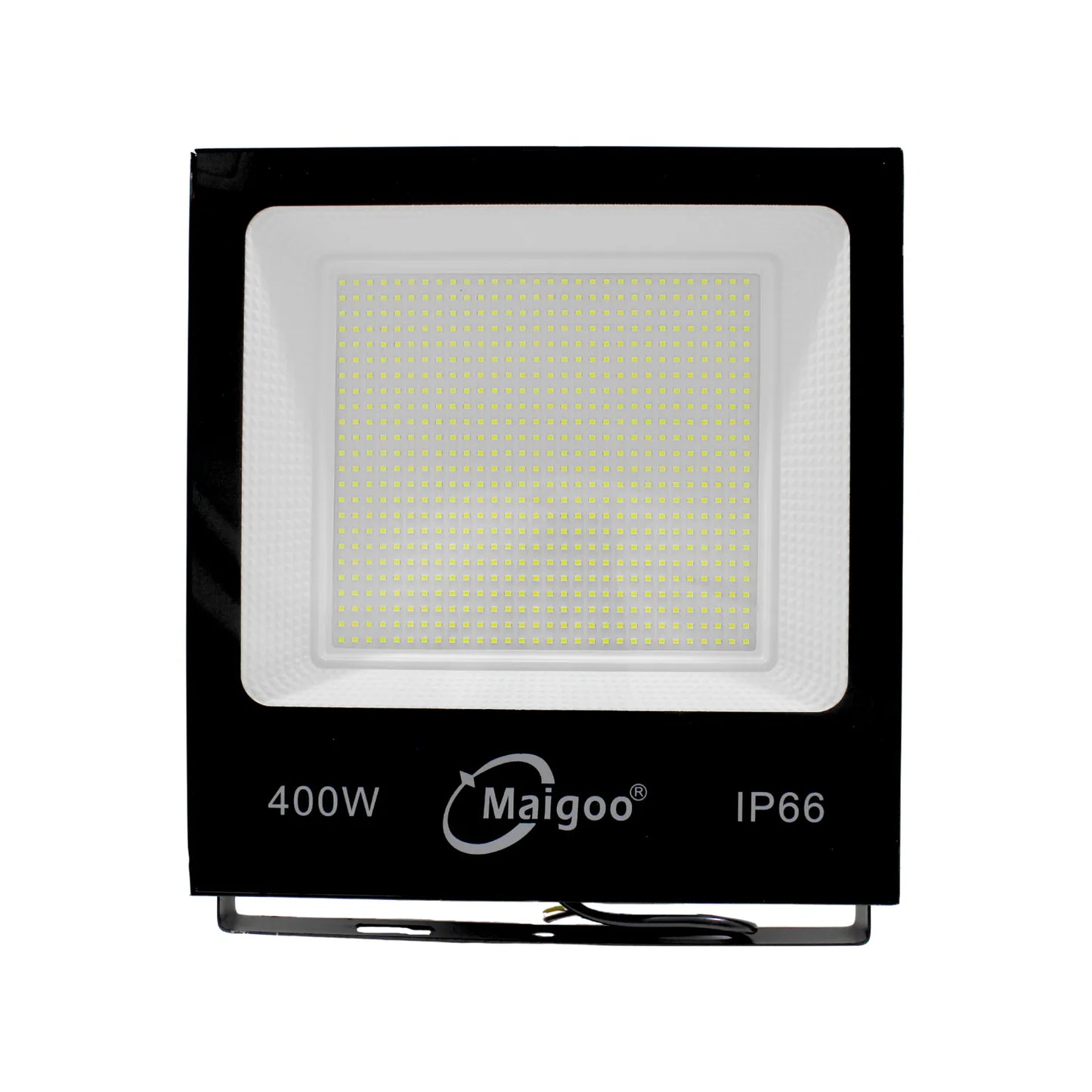 Reflector LED Maigoo 400W con protección IP66 para iluminación exterior en color negro