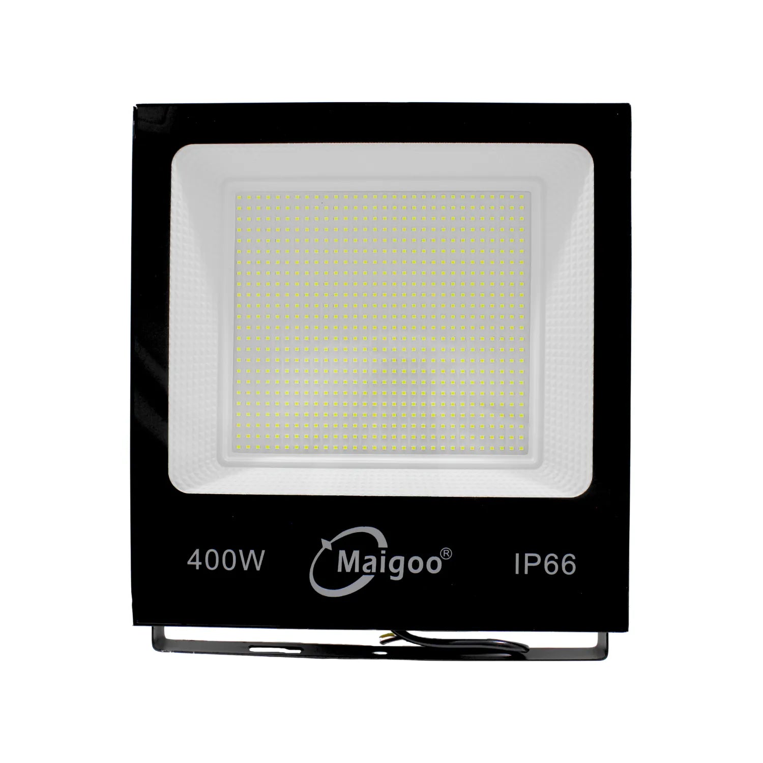 Reflector LED Maigoo 400W con protección IP66 para iluminación exterior en color negro