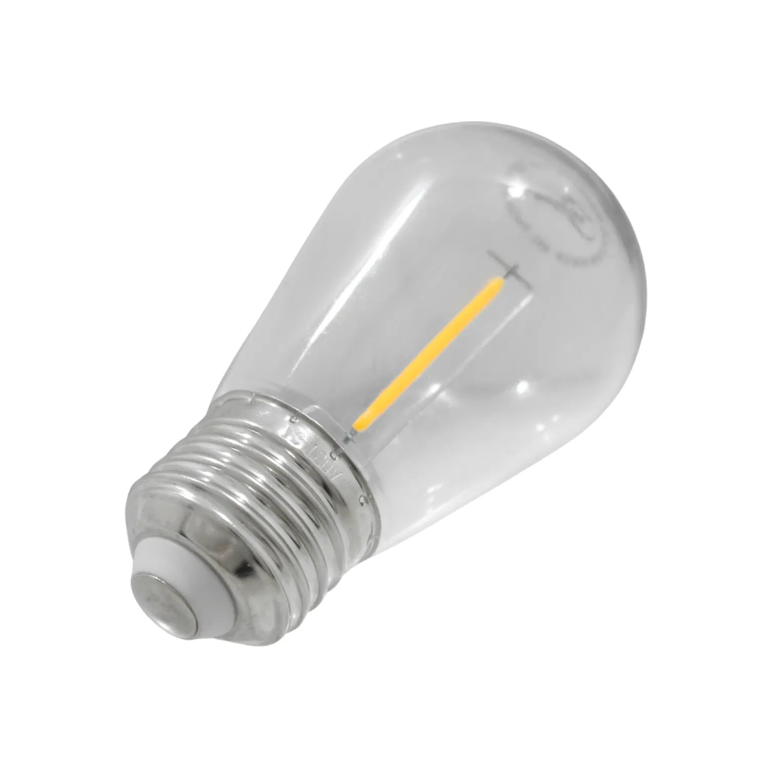 Ampolleta LED filamento S14 transparente estilo vintage base E26 para iluminación decorativa 120V