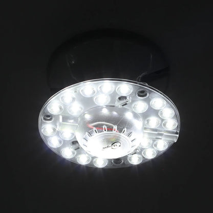 Lámpara LED circular Maigoo luz blanca brillante para sombrilla o techo diseño compacto y resistente.