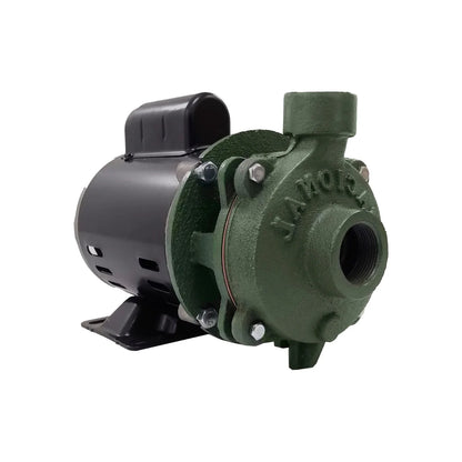 Bomba centrífuga.,Potencia: 3/4 HP,Caudal máximo: 190 litros por minuto,Altura: 24 metros.,Succión: 1 ¼“,Salida: 1”,Velocidad: 3850 RPM,Voltaje: 127 V -229 V,Motor monofásico.,Impulsor centrifugo cerrado.,Cabezal hibrido electrostático.