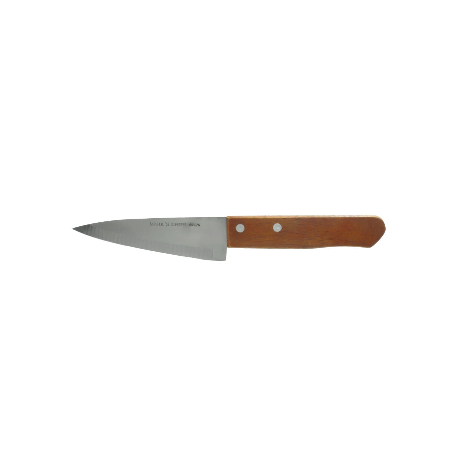Cuchillo Mark's Knife 666025 de 5 pulgadas con hoja de acero afilada y mango de madera robusto.